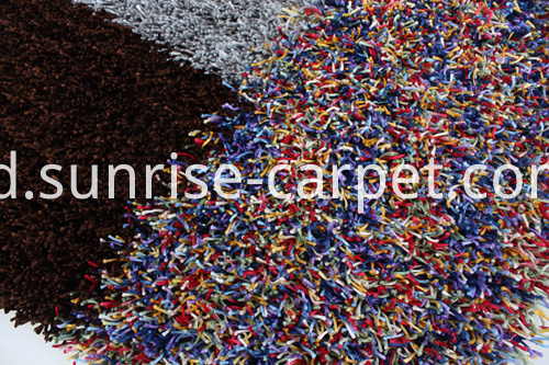 Viscose Polyester Shaggy dengan Design Rug Viscose Polyester Shaggy with Design Rug